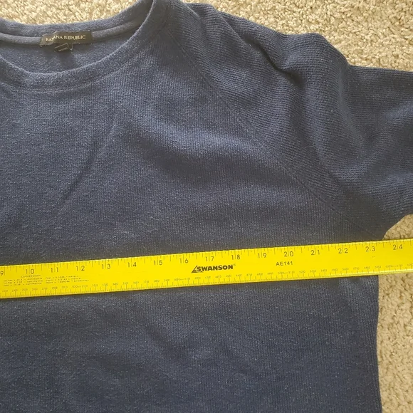 Banana Republic Men's Blue Knit Sweater Pullover Size Large - Picture 6 of 10